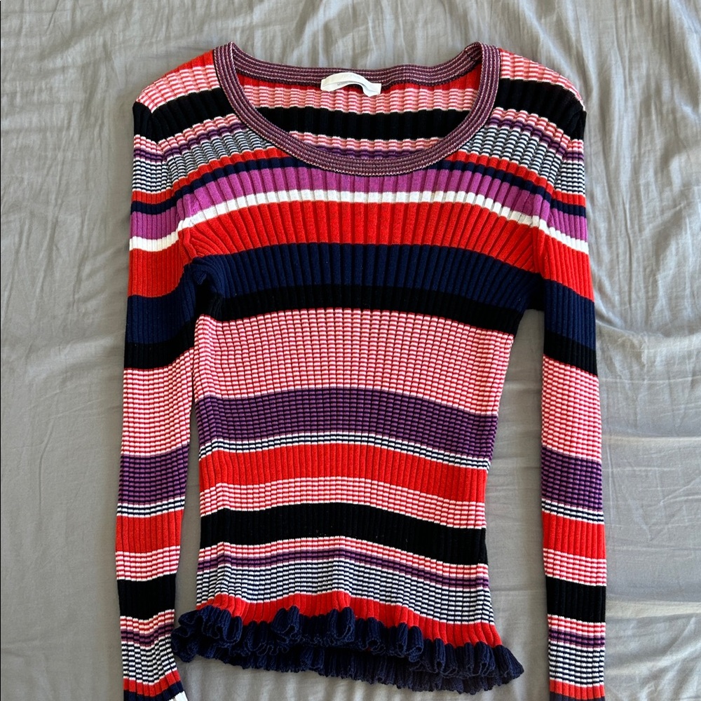 Boss Multicolor Striped Knit Top